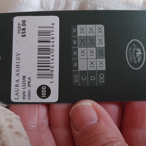 NWT Laura Ashley Everyday Comfort Bra 38DD - Picture 10 of 12